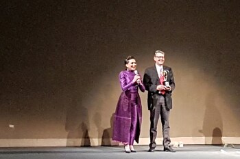 En la entrega de los