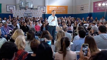 Macri hizo campaña en Capital
