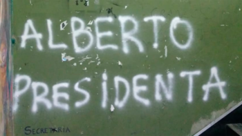 La pintada apareció tras el