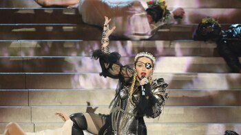 Madonna en uno de sus