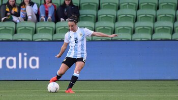 Agustina lleva 36 partidos oficiales con la camiseta celeste y blanca (AFA)