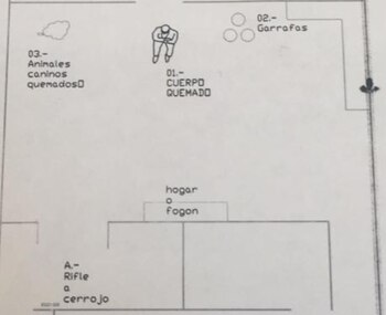 Expediente judicial: el croquis de