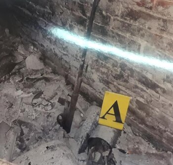 Un viejo rifle en el