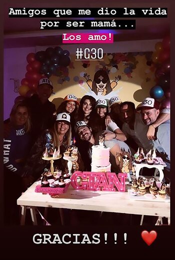 Gianinna con algunos de sus