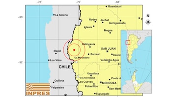 El epicentro donde se sintió