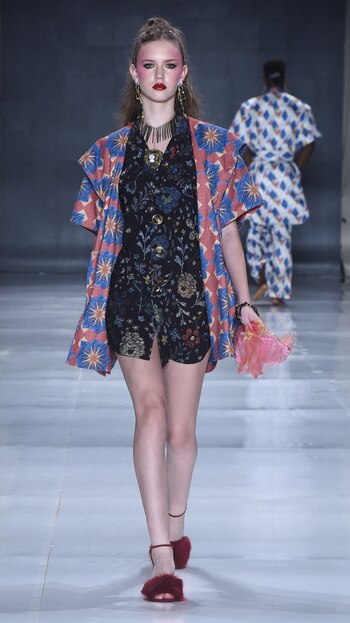 Combinación de dos estampados (Lindebergue