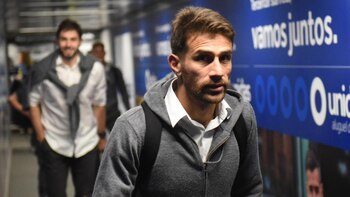 Leonardo Ponzio, en la llegada