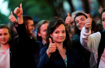 Una multitud celebró la decisión