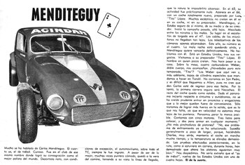 Menditeguy en los medios de su época