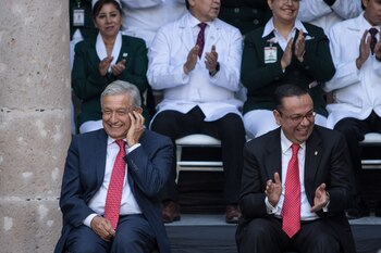 López Obrador y Germán Martínez