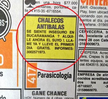 Este es el aviso clasificado