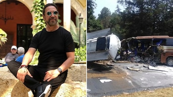 El autobús donde viajaba el