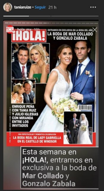 La imagen que compartió Tania