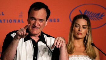 Tarantino y la actríz Margot