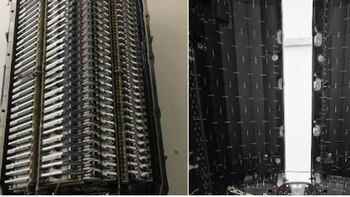 Los 60 satélites (izquierda) y