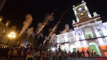 El regimiento de Patricios disparó