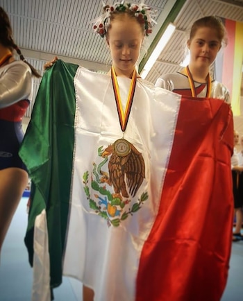 La gimnasta dejó en alto