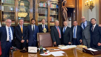 Andrés Manuel López Obrador junto