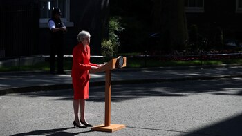 Theresa May anunció su decisión