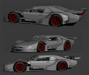 Boceto del Chevrolet