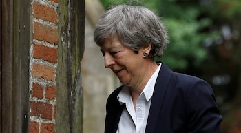 Theresa May fue retratada este