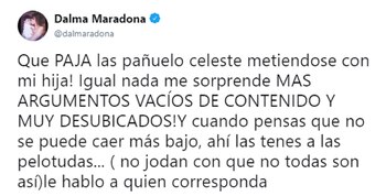Otro de los tuits publicados