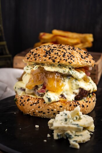 La hamburguesa Montmartre, con queso