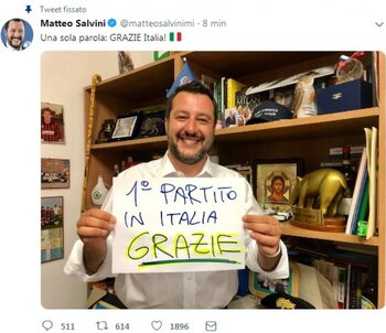 Salvini celebró el resultado en