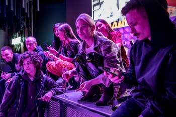 Fanáticos del rap en un