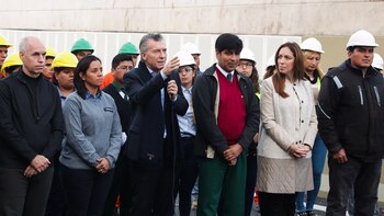 “Siento es un día histórico”, dijo Andrea, que trabaja en el fabricante de camiones hace apenas dos años