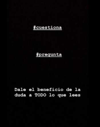 Parte del mensaje que compartió