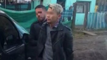 Valderrama Pac tras ser detenido.