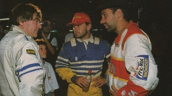 Con Marcos (izq) y Patricio