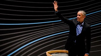 Barack Obama, ayer en Bogotá