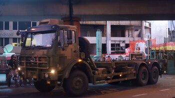 El caminó que transporta la