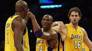 Lamar Odom junto a Kobe