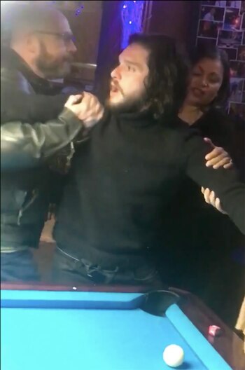 El actor comenzó una pelea