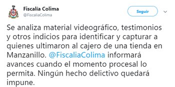 La Fiscalía de la entidad