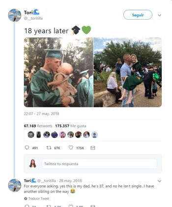 El tuit volvió a hacerse viral por la temporada de graduaciones (Captura de pantalla)