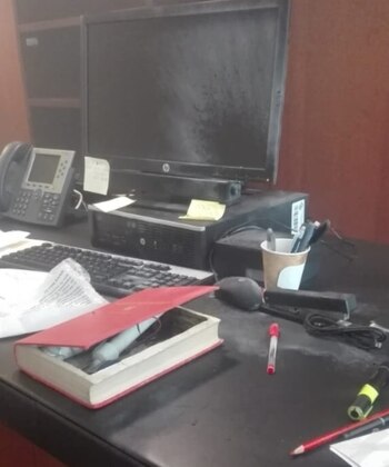 El artefacto estalló al interior