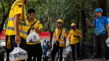 Repartidores de comida a domicilio