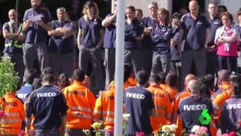 Trabajadores de Iveco después de