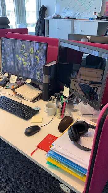 La computadora del especialista tiene