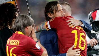 El abrazo entre De Rossi