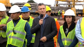 Mauricio Macri habla durante el