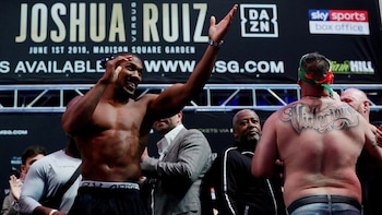 Joshua defenderá sus cuatro títulos