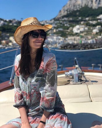 Romina Pereiro con un look