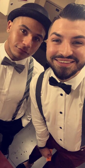 James y su pareja, Jonathan,