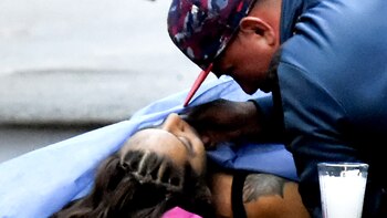 Una mujer de alrededor de