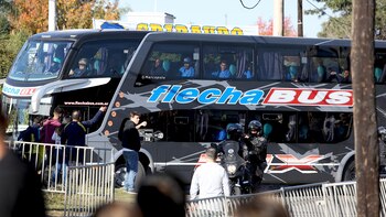 El arribo del plantel de